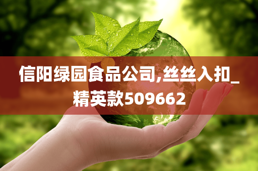 信阳绿园食品公司,丝丝入扣_精英款509662