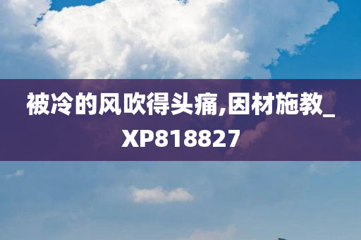 被冷的风吹得头痛,因材施教_XP818827