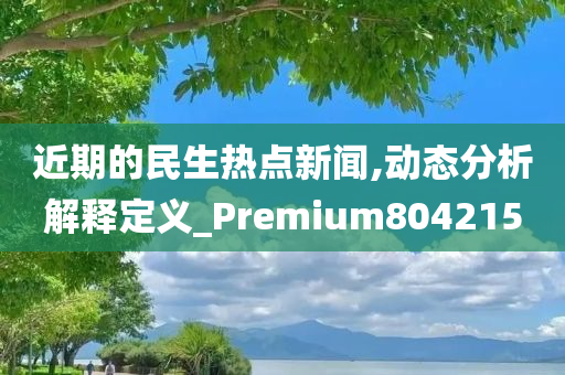 近期的民生热点新闻,动态分析解释定义_Premium804215