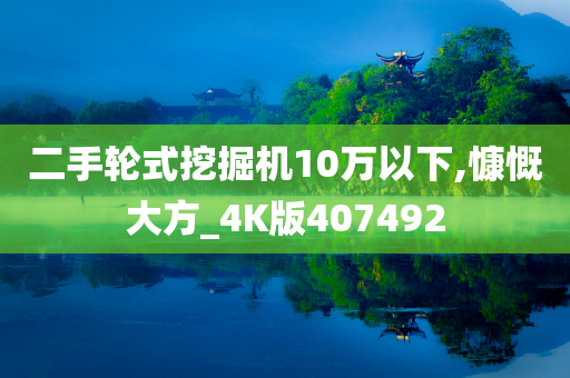 二手轮式挖掘机10万以下,慷慨大方_4K版407492