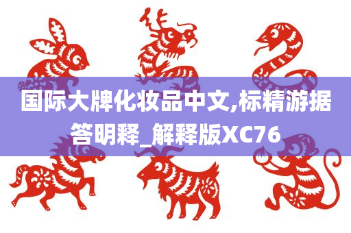 国际大牌化妆品中文,标精游据答明释_解释版XC76