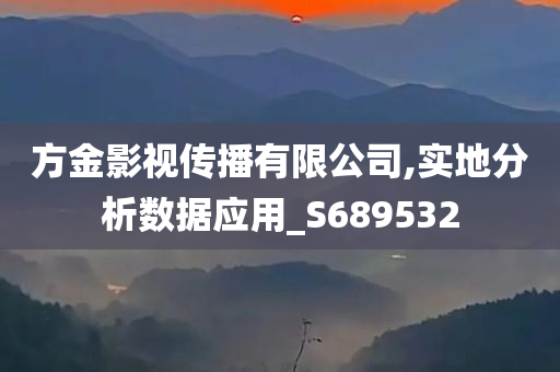 方金影视传播有限公司,实地分析数据应用_S689532