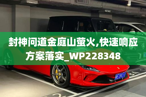 封神问道金庭山萤火,快速响应方案落实_WP228348