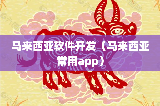 马来西亚软件开发（马来西亚常用app）