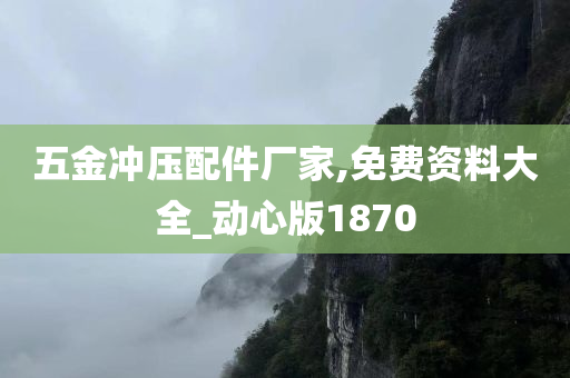 五金冲压配件厂家,免费资料大全_动心版1870