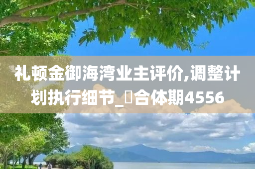 礼顿金御海湾业主评价,调整计划执行细节_‌合体期4556