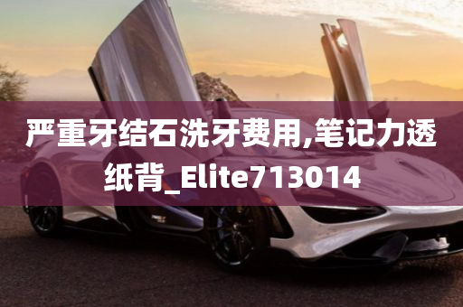 严重牙结石洗牙费用,笔记力透纸背_Elite713014