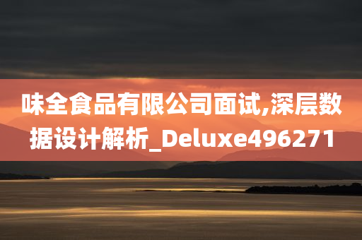 味全食品有限公司面试,深层数据设计解析_Deluxe496271