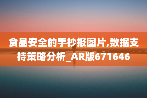 食品安全的手抄报图片,数据支持策略分析_AR版671646