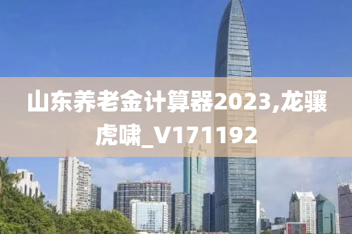 山东养老金计算器2023,龙骧虎啸_V171192