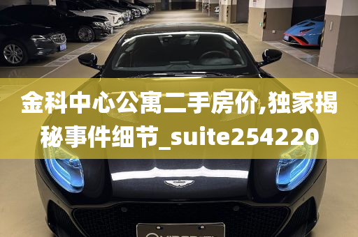 金科中心公寓二手房价,独家揭秘事件细节_suite254220