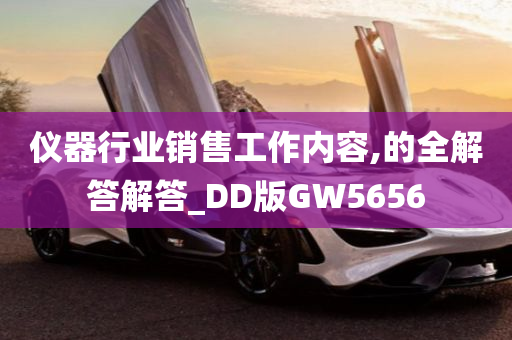 仪器行业销售工作内容,的全解答解答_DD版GW5656