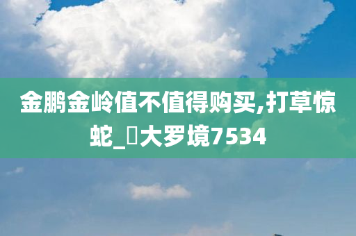 金鹏金岭值不值得购买,打草惊蛇_‌大罗境7534