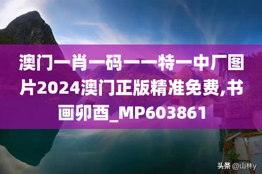 澳门一肖一码一一特一中厂图片2024澳门正版精准免费,书画卯酉_MP603861