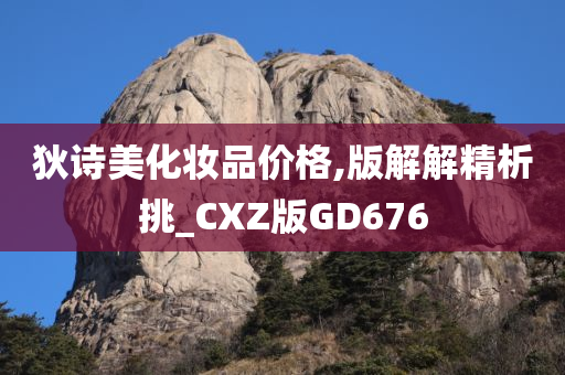 狄诗美化妆品价格,版解解精析挑_CXZ版GD676