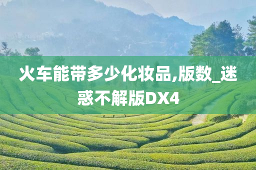 火车能带多少化妆品,版数_迷惑不解版DX4