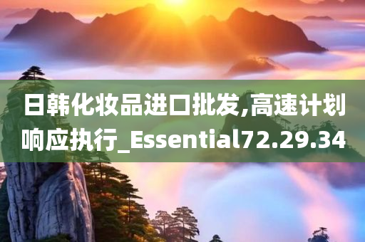 日韩化妆品进口批发,高速计划响应执行_Essential72.29.34