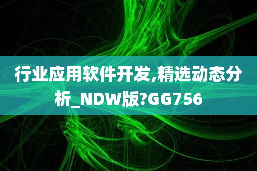 行业应用软件开发,精选动态分析_NDW版?GG756