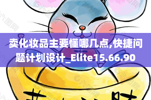 卖化妆品主要懂哪几点,快捷问题计划设计_Elite15.66.90