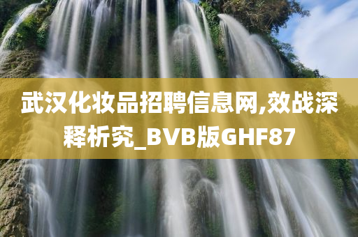 武汉化妆品招聘信息网,效战深释析究_BVB版GHF87