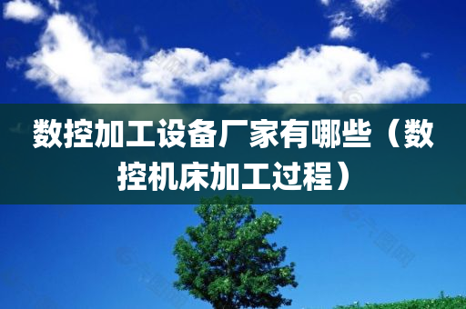 数控加工设备厂家有哪些（数控机床加工过程）