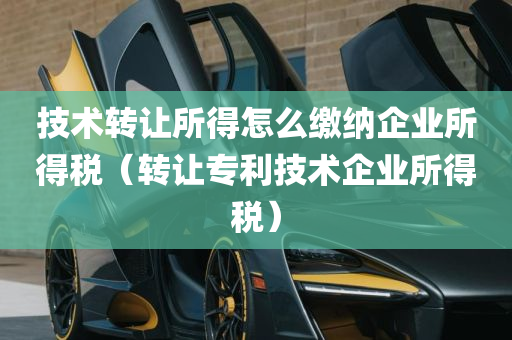 技术转让所得怎么缴纳企业所得税（转让专利技术企业所得税）