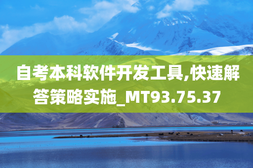 自考本科软件开发工具,快速解答策略实施_MT93.75.37