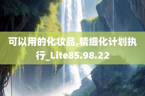 可以用的化妆品,精细化计划执行_Lite85.98.22