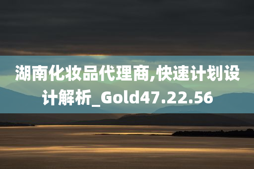 湖南化妆品代理商,快速计划设计解析_Gold47.22.56