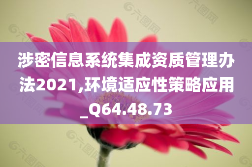 涉密信息系统集成资质管理办法2021,环境适应性策略应用_Q64.48.73