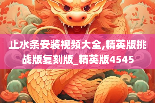 止水条安装视频大全,精英版挑战版复刻版_精英版4545