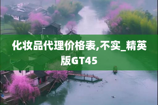 化妆品代理价格表,不实_精英版GT45