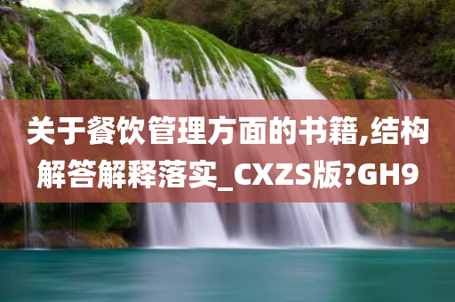 关于餐饮管理方面的书籍,结构解答解释落实_CXZS版?GH9