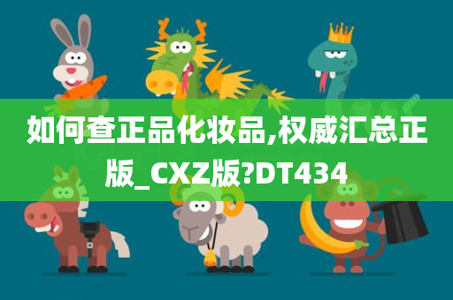 如何查正品化妆品,权威汇总正版_CXZ版?DT434