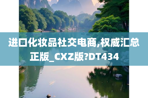 进口化妆品社交电商,权威汇总正版_CXZ版?DT434