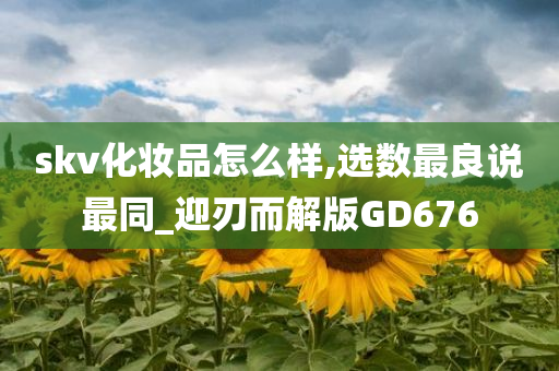 skv化妆品怎么样,选数最良说最同_迎刃而解版GD676