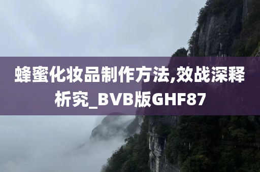 蜂蜜化妆品制作方法,效战深释析究_BVB版GHF87