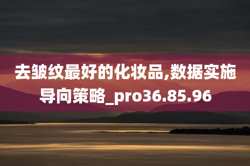 去皱纹最好的化妆品,数据实施导向策略_pro36.85.96