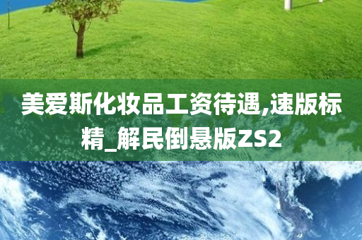 美爱斯化妆品工资待遇,速版标精_解民倒悬版ZS2