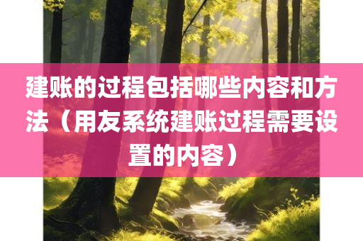 建账的过程包括哪些内容和方法（用友系统建账过程需要设置的内容）