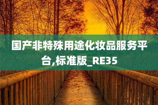 国产非特殊用途化妆品服务平台,标准版_RE35